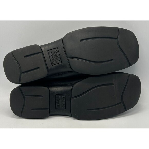 MOOTSIES TOOTSIES Black Leather Slip-On Royal Moccasins~Flat Loafers-Womens Sz 7 - Picture 5 of 8